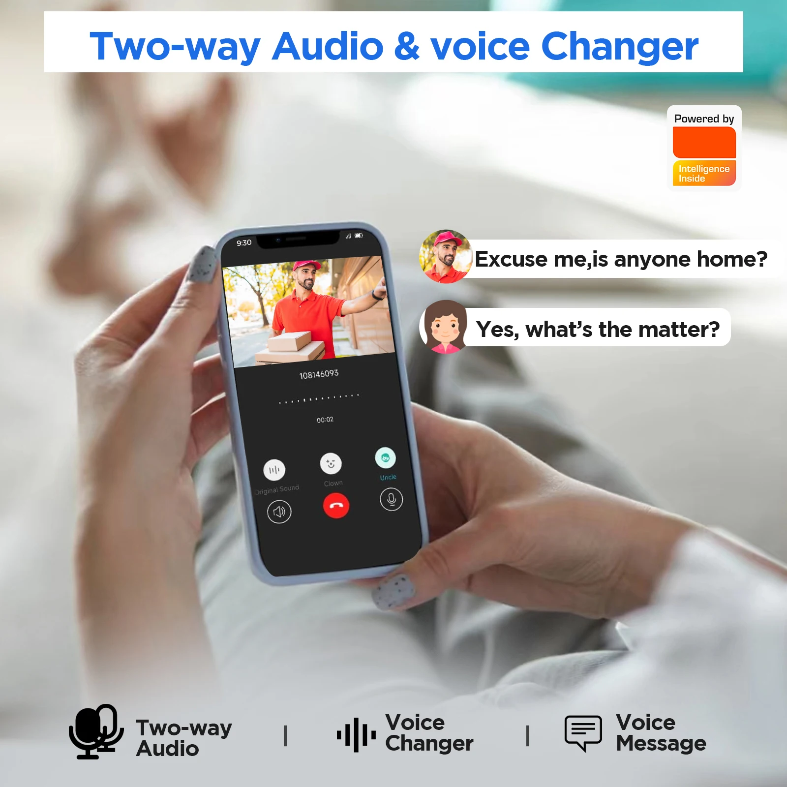 

1080P WiFi Wireless Doorbell Camera 2-Way Audio Doorbell with Camera with Human Detection Night Vision Cloud Storage for Home