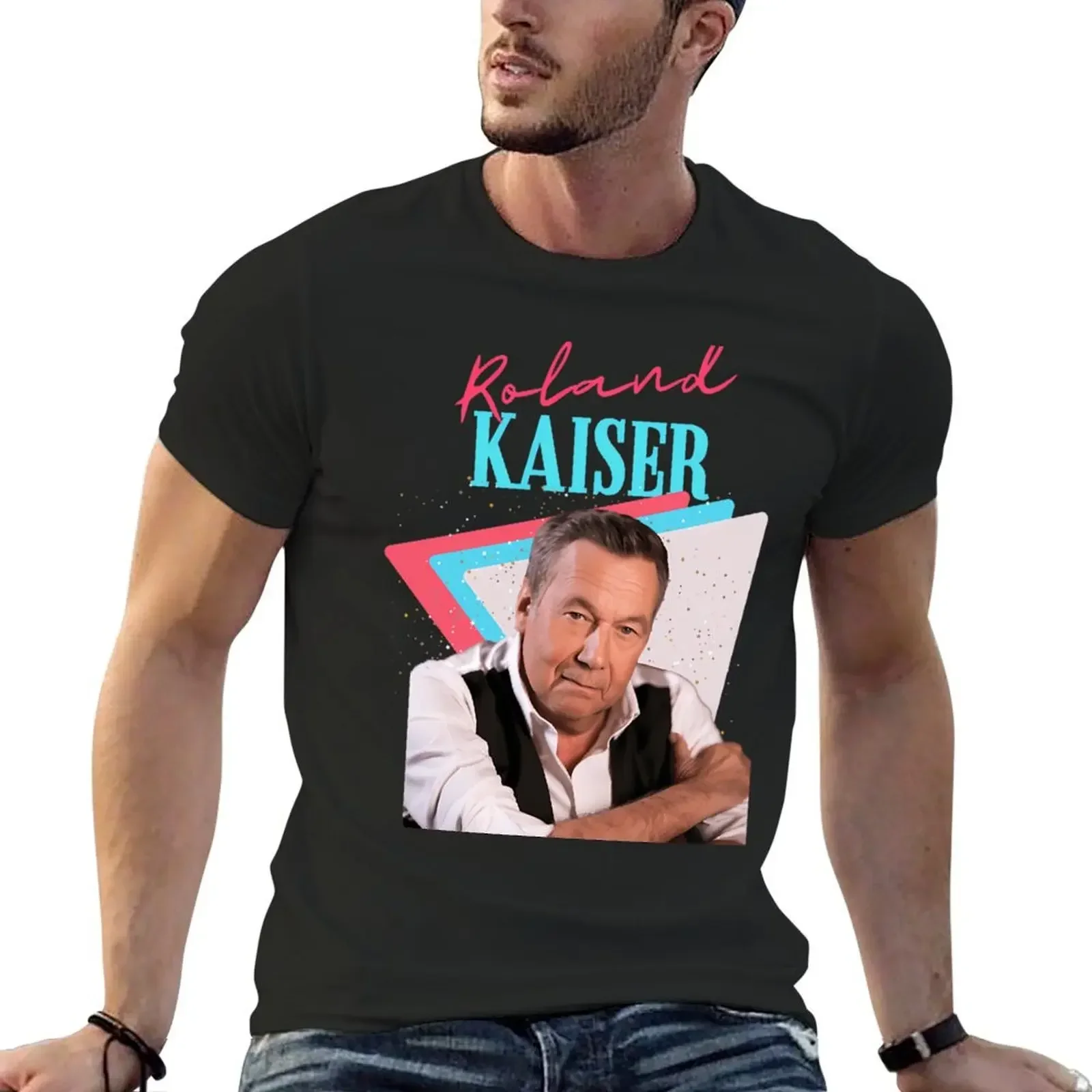 Roland kaiser - rip Roland kaiser - rest in peace Roland kaiser T-Shirt quick drying mens graphic t-shirts big and tall