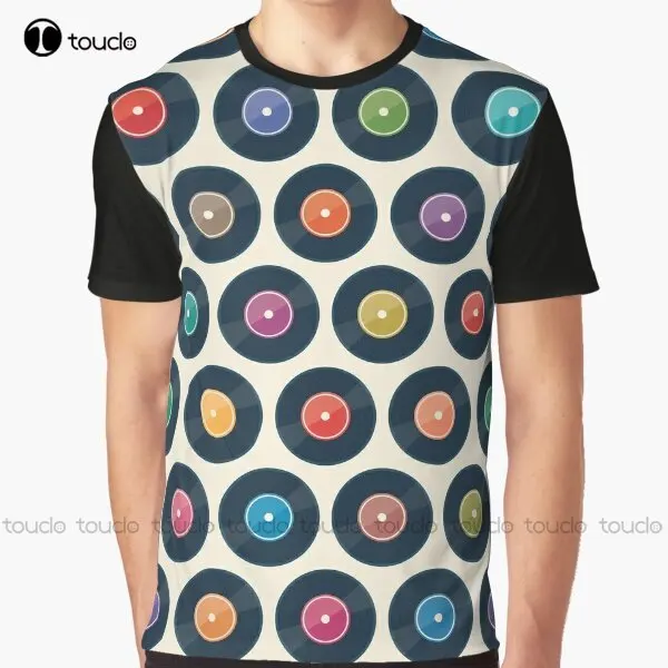 Vinyl Record Collection Graphic T-Shirt Digital Printing Tee Shirts Streetwear Xxs-5Xl New Popular Unisex Christmas Gift