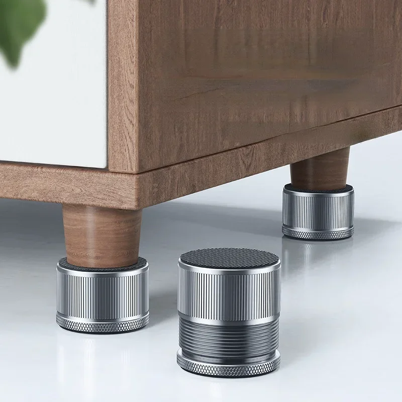 2Pcs Adjustable Multi-function Anti-vibration Legs  Furniture Legs AccessoriesBed Risers Aluminum Alloy Heavy Duty Protectors