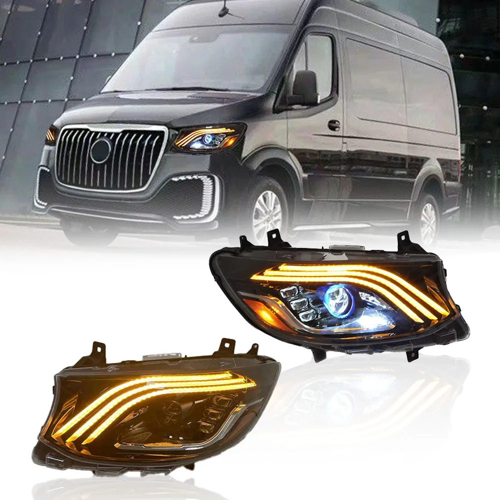 HOSI car accessories Led headLamp Lights For Mercedes Benz sprinter led headlights 2019-up