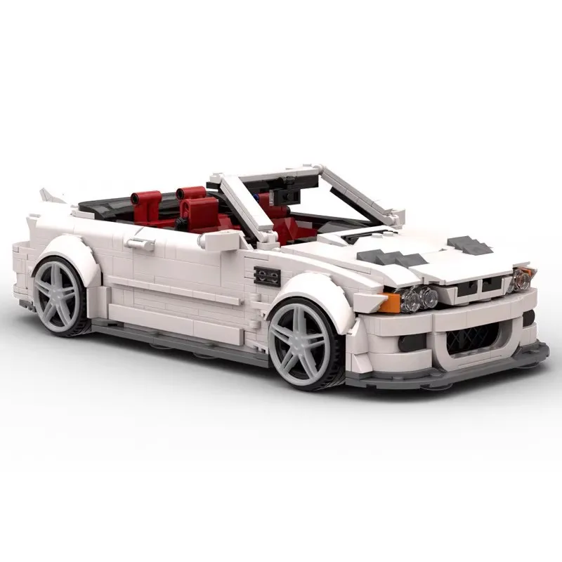 New Hot SPEED CHAMPIONS 76922 BMWed M3 E46 White Racing Puzzle Building Blocks Sets Figure Bricks Toys Kids Adults Gifts