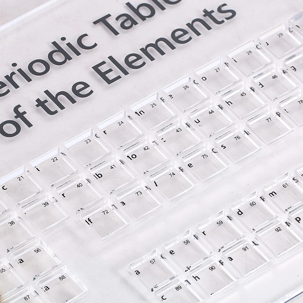Acrylic Periodic Table Bracket Display Tray for 10mm Element Cubes Collection Science Education Storage Box Figurines Miniatures