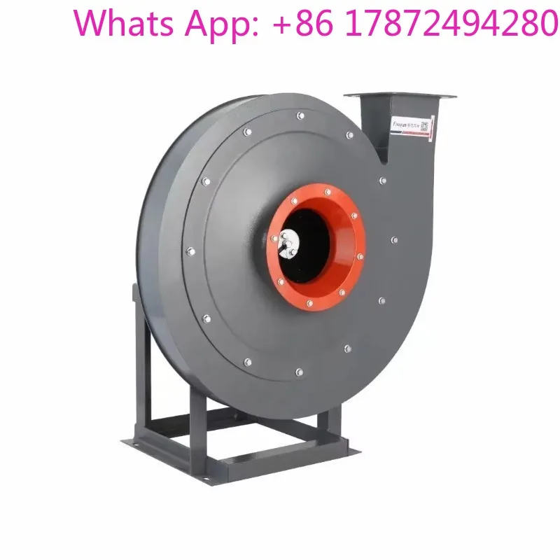AC 380V 7.5kw 660V High Pressure Centrifugal Fans Free Standing Exhaust Blower Turbine for Powder Cast Iron for Industry