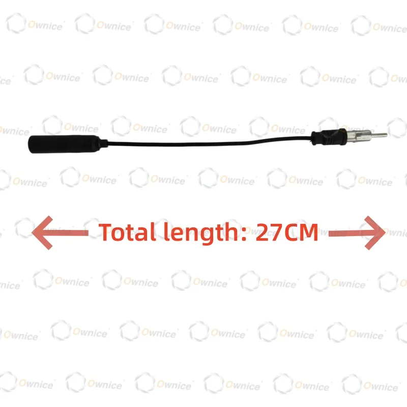 Ownice 3/5PCS Car Radio Antenna Cable 28cm Car FM AM Radio Car Antenna Extension Cable Cord DIN Plug Connector Coaxial Cable