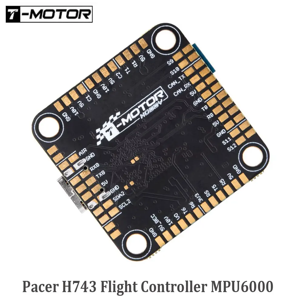 

Контроллер полета T-MOTOR Pacer H7 FC H743 MPU6000 с двойным экраном BEC 16 МБ FLASH 3-6S 30,5*30,5 мм для RC FPV Freestyle Drone