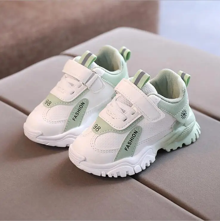 Size 21-30 Children Damping Casual Sneakers Boys Wear-resistant Sneakers Girls Lightweight Shoes Baby Shoes With Breathable