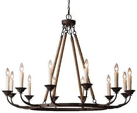 

American style, country old wrought iron, chandelier, home furnishing