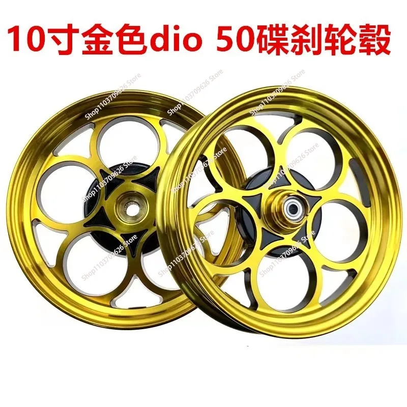 Front Rear Aluminum Wheel for DIO50 10*2.15inch Motorcycle Parts