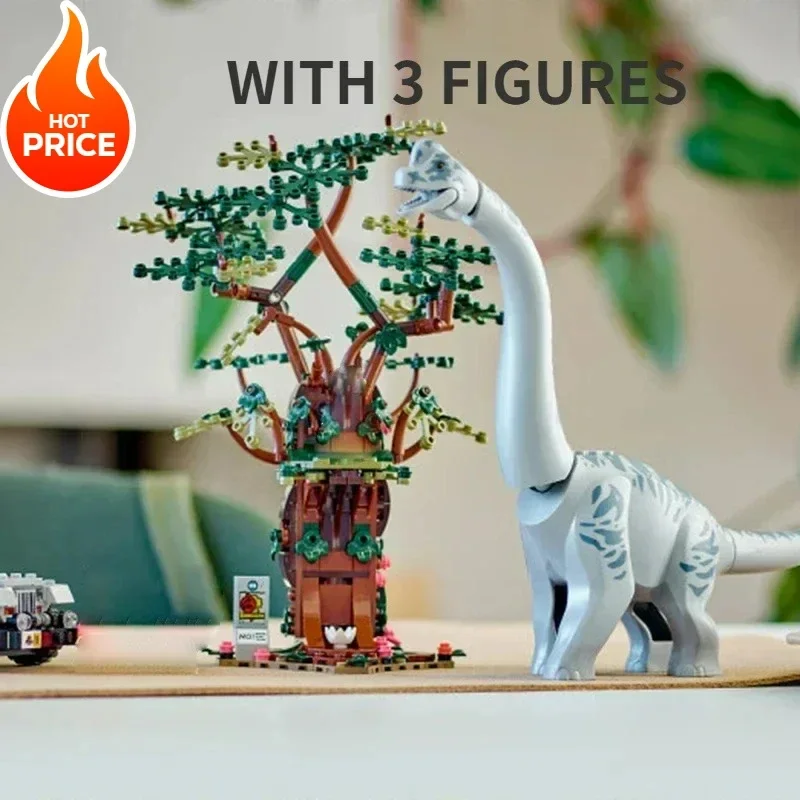 恐竜ワールドシリーズジュラシックラプトルモデル MOC 組み立てビルディングブロックレンガ互換性 76960 DIY 子供のおもちゃギフト子供