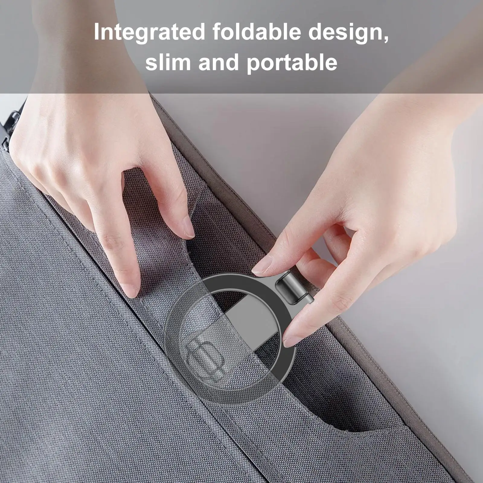 PULUZ Dudukan Ponsel MagSafe Magnetik Sepatu Dingin Dudukan Ponsel Pintar Pada Kamera Dapat Dilipat untuk Seri iPhone 16 15 14 13 12