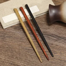 Women Hair Sticks Hair Accessory Vintage Sandalwood Hairpin Handmade Black Sandalwood Hair Sticks Hairpin Headpeice