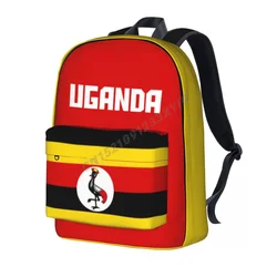 Unisex Backpack Uganda Flag Ugandans Stitch Schoolbag Messenger Bag Case Laptop Travel Bag Mochila Gift