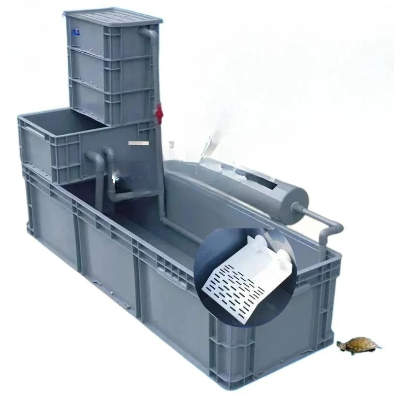 

Special box for raising turtles Fish turtle tank Filtration system Aquarium water changer Hydroponic filtration Large capacity t