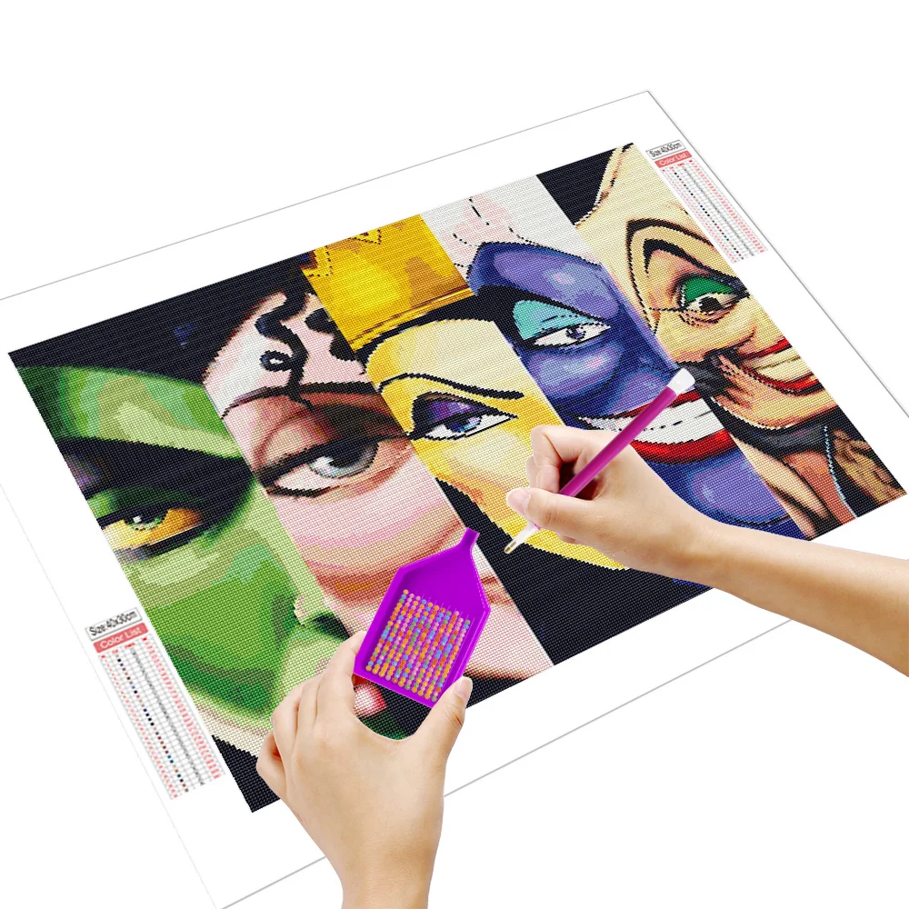 Disney Diamond Painting Villains Embroidery Queen Full Round Drill 30x40cm Needlework Home Decoration Diy Gift Handmade