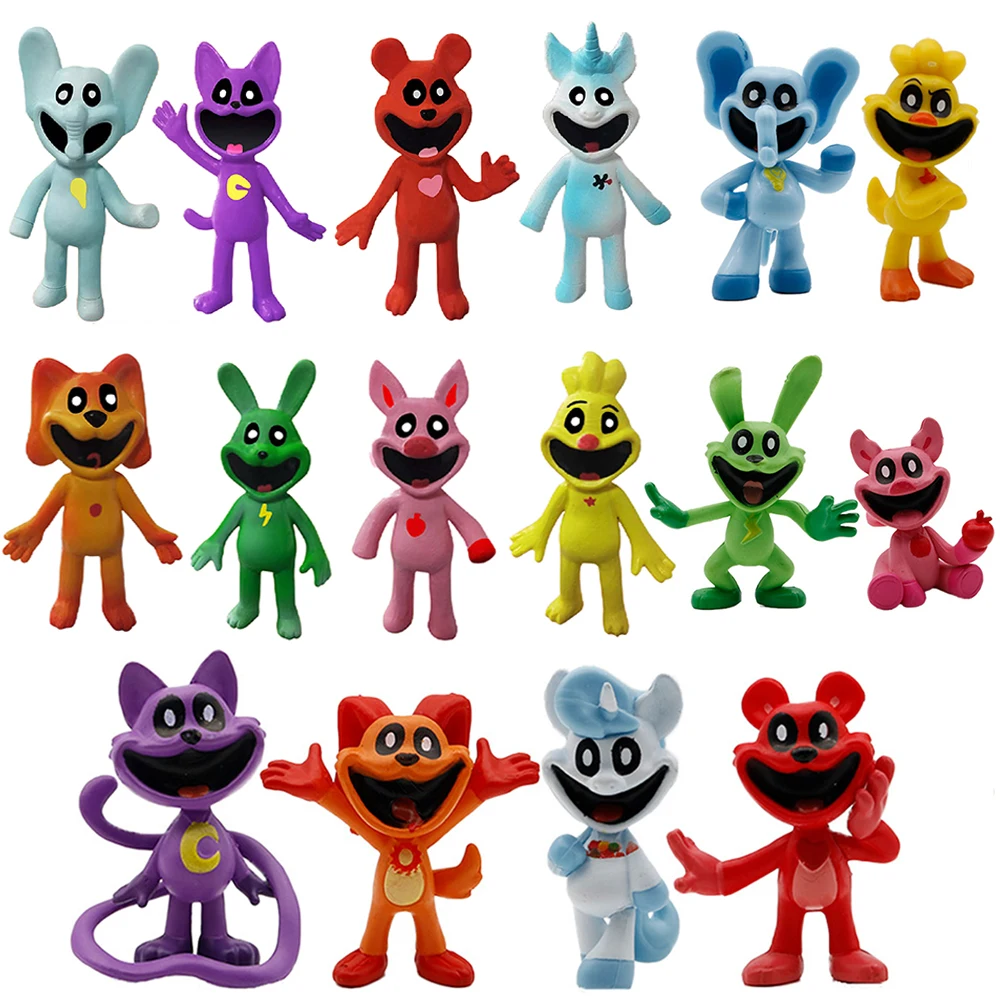 6-15cm Smiling Critters Figure Smiling Critters Cat Nap Dog Day Catnap Dogday Figures Set Toy Model Toys Children Birthday Gifts