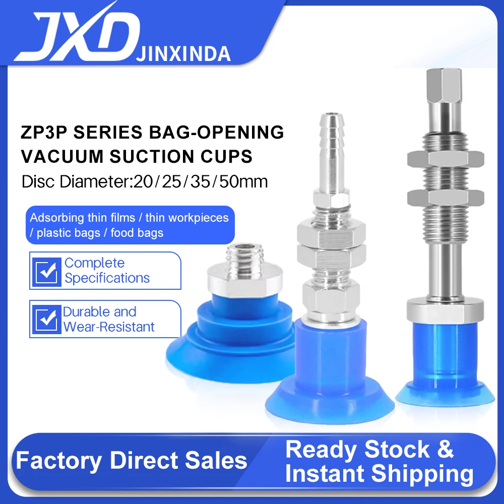 

JXD SMC ZP3P-20PTSF ZP3P-25PTSF ZP3P-35PTSF ZP3P-50PTSF Small Blue Vacuum Sucker