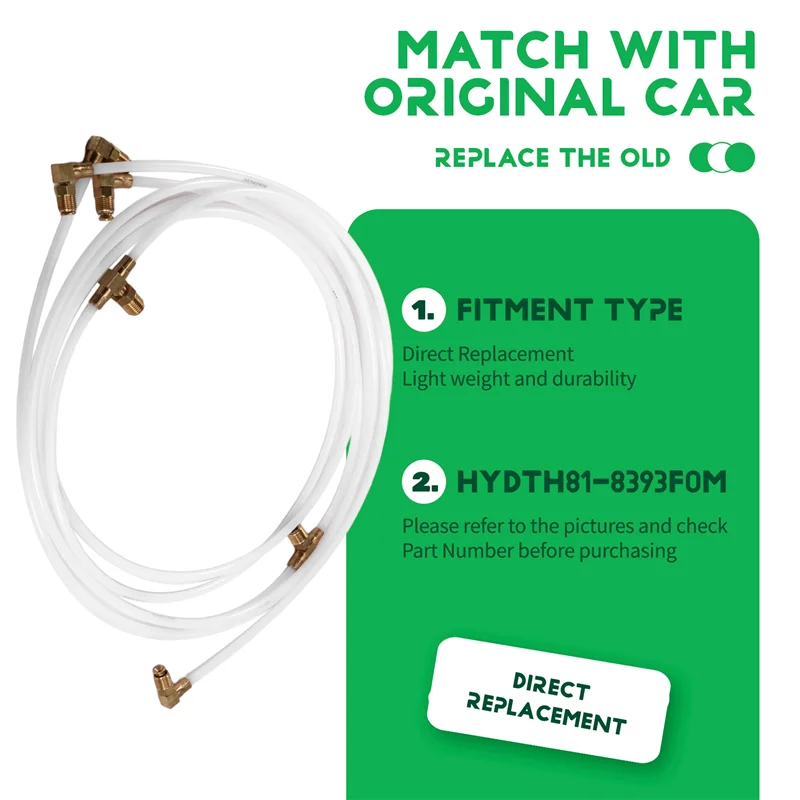 

HYDTH81-8393F0M Convertible Power Top Hydraulic Fluid Lines & Connectors For Ford Mustang LX & GT 1983-1993