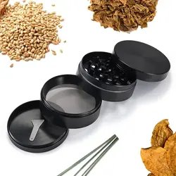 Binhurst 4 Layers Metal Spice Crusher abrader Leaves Grinder Accessories Spice crusher Grinder Detectors Tools High Quality