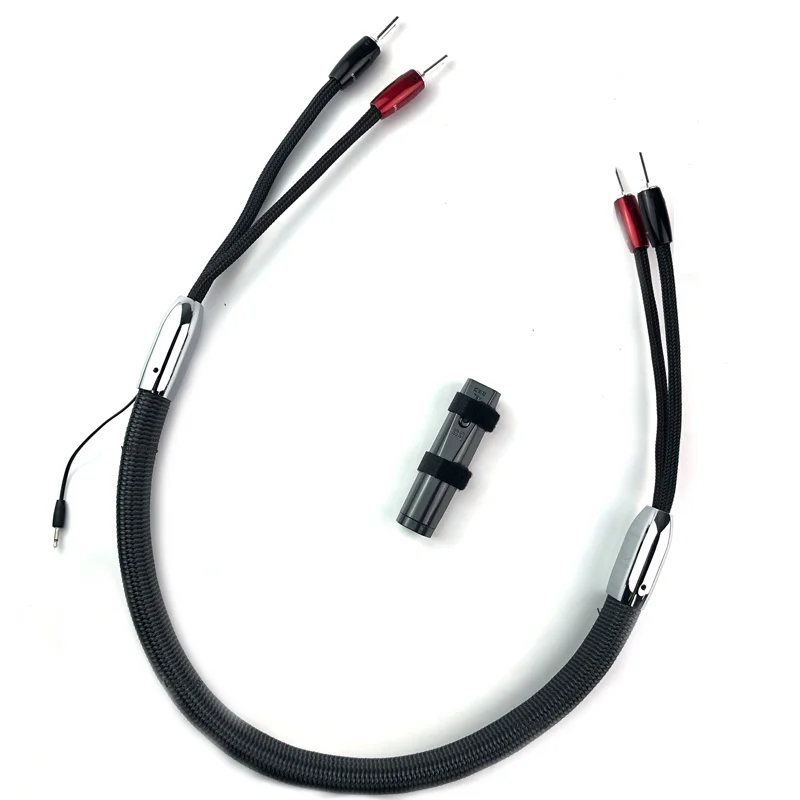 WEL Signature Center Speaker Cable Silver 1000 Series Spade or Banana Carbon Fiber Plug