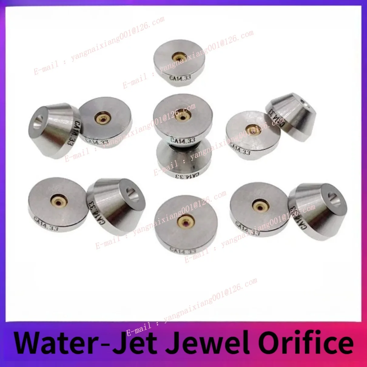 Water Jet Ruby Nozzle Convex Orifice Gem Stone 0.30mm 0.33mm Waterjet Cutting Machine Spare Parts Abrasive Water Jet Accessories