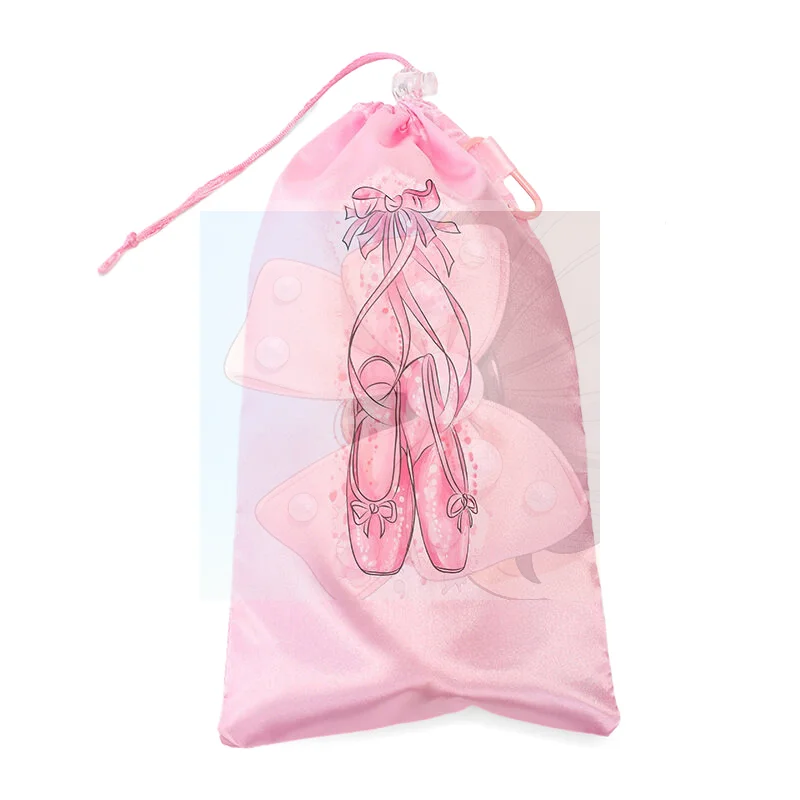 Portable Mesh Drawstring Dance Shoe Storage Pouch Breathable Girls Ballet Shoes Organizer Bag