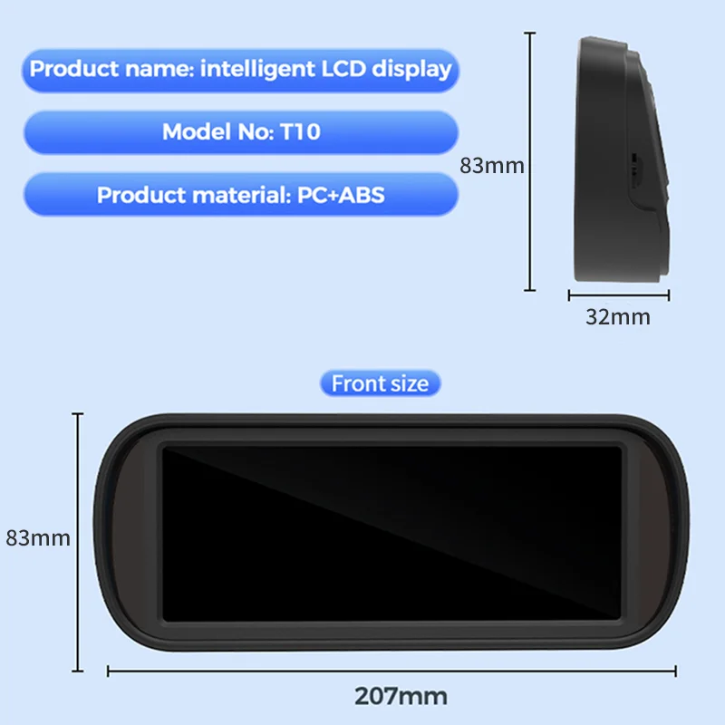 Hud Head-up Display Per Tesla Modello Y Tachimetro Pannello Cruscotto Digitale per Tesla Modello 3 2019-2022 6.8 \'\'HD IPS Touch Screen