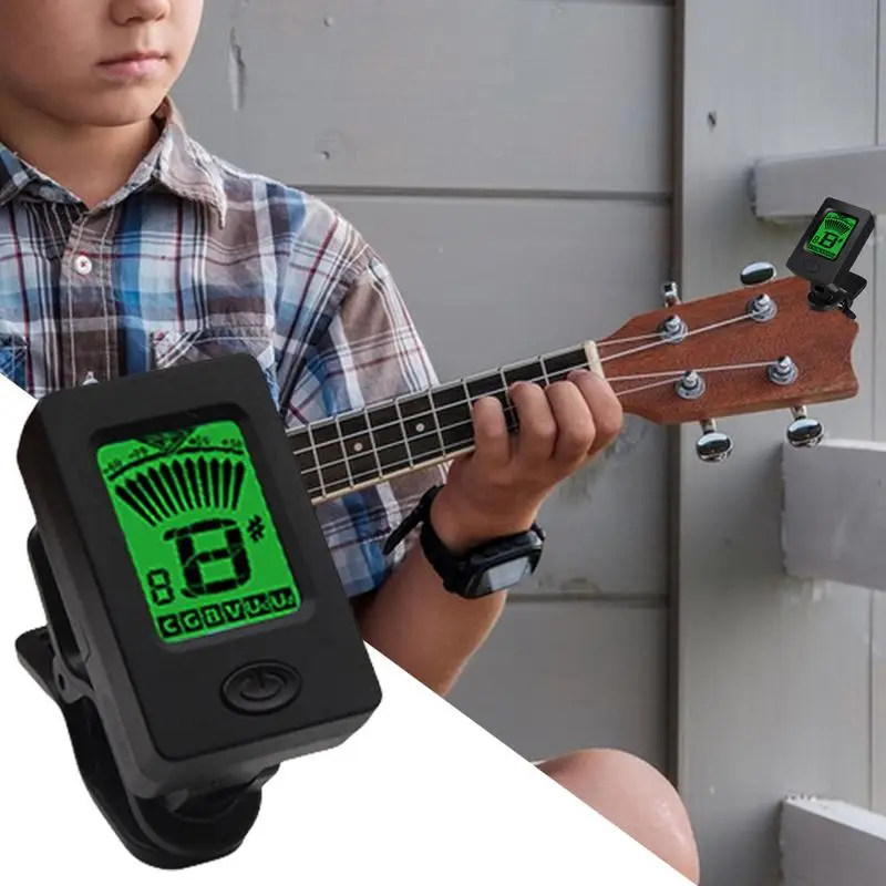 Violin Tuner LCD Display Musical Instrument Tuner Quick Accurate Instruments Tuning For Acoustic Guitars & Electric Guitars
