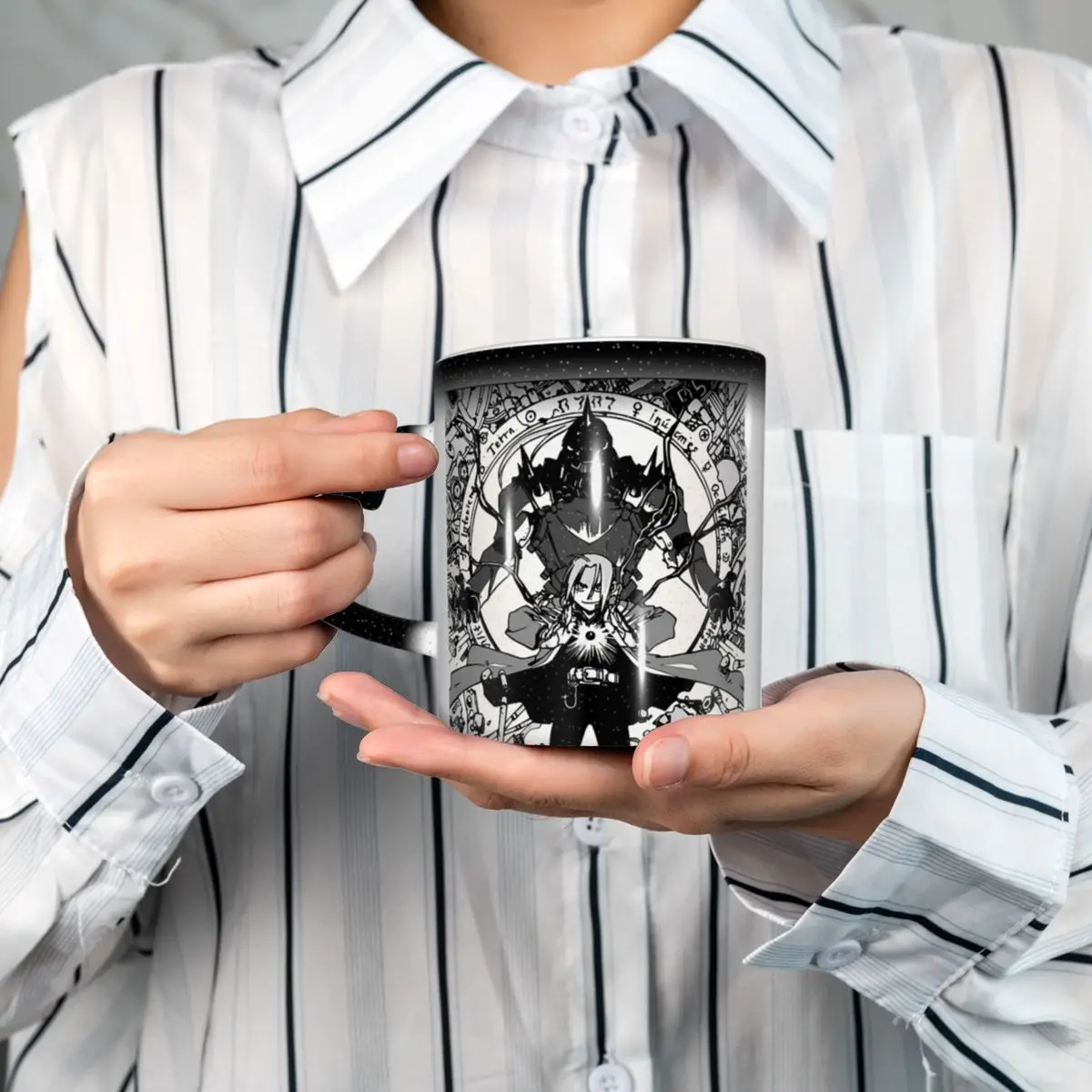 Fullmetal Alchemist Anime Manga 4 Mug Funny Ceramic Coffee Cups Tea Mugs Milk Cup Drinkware Gifts for Friends