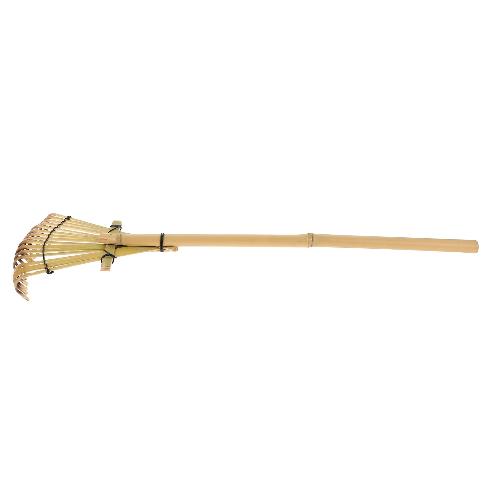 Japanese Garden Bamboo Rake Lightweight Handheld Sand Leveling Rake for Sandbox Parks Bonsai Landscaping Garden Hand Tools