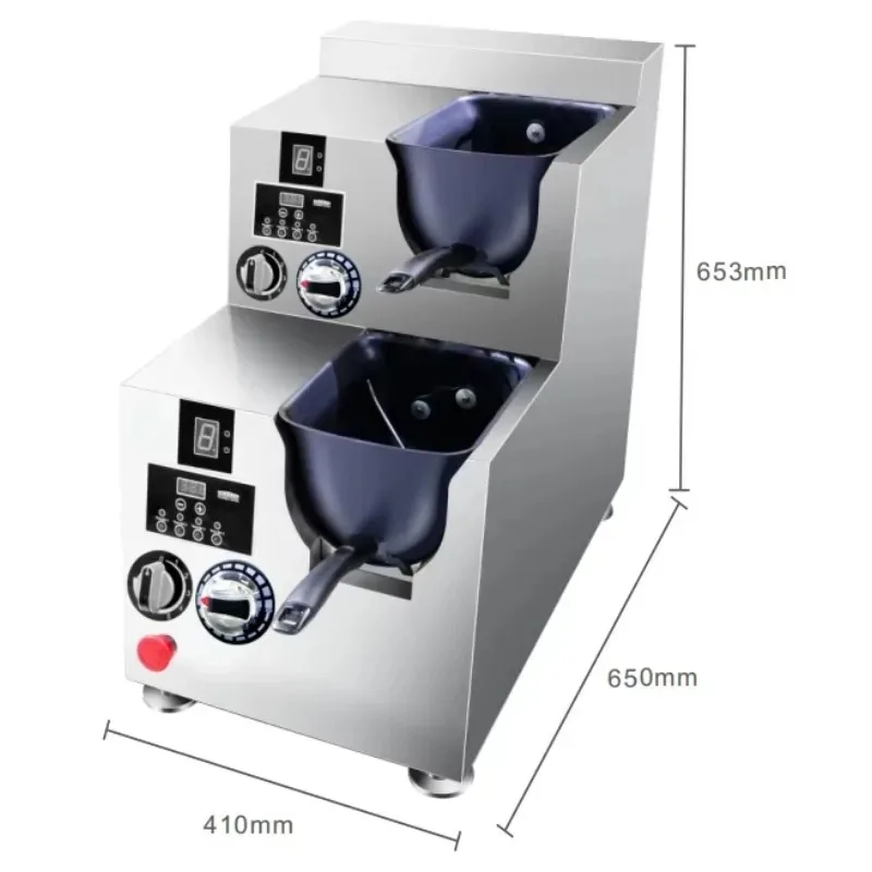 110V/220V Gas/Electric Heating Stainless Steel U-shape Automatic Cooking Wok Machine 1kg Capacity Fried Noodles Meat