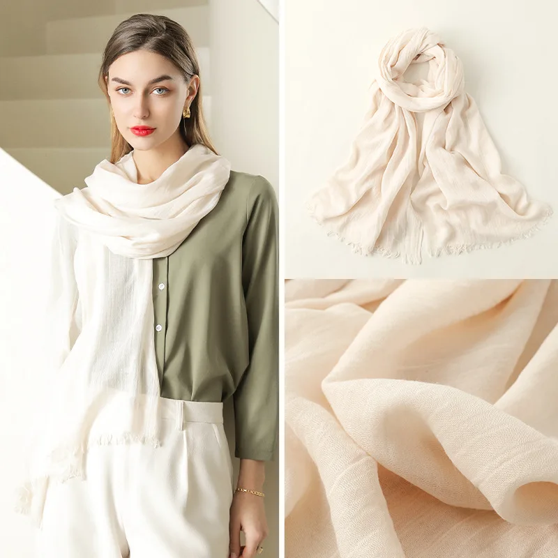 190*100cm Fashion Soft Linen Cotton Big Size Scarf Shawls Muslim Large Hijab Plain Wraps High Quality Headband Long Scarves