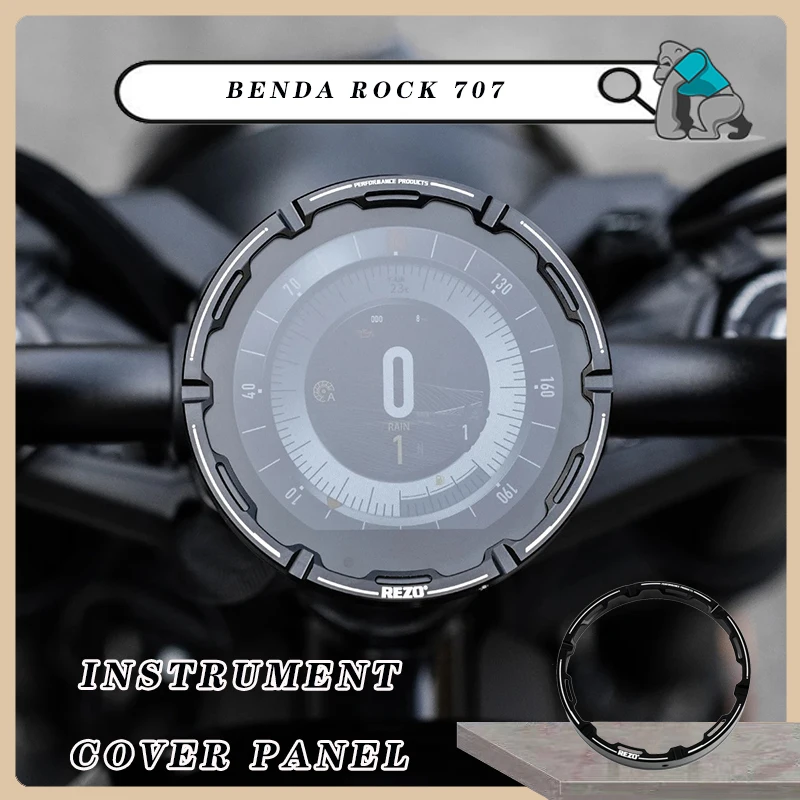 

CNC Aluminum Alloy Instrument Cover Panel for Benda Rock 707, Lossless Installation Gauge Shield Bezel Motorcycle Accessories