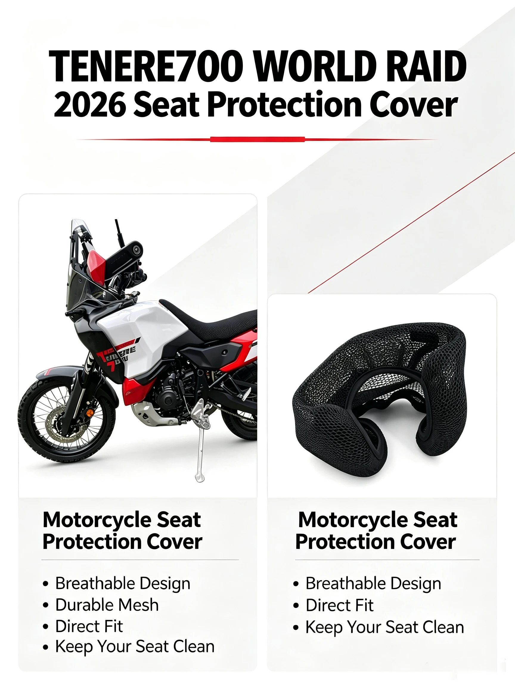 ヤマハ-tenere700-world-raid-2026-バイク用保護クッションシートカバー-ナイロン生地サドルシートカバーアクセサリー