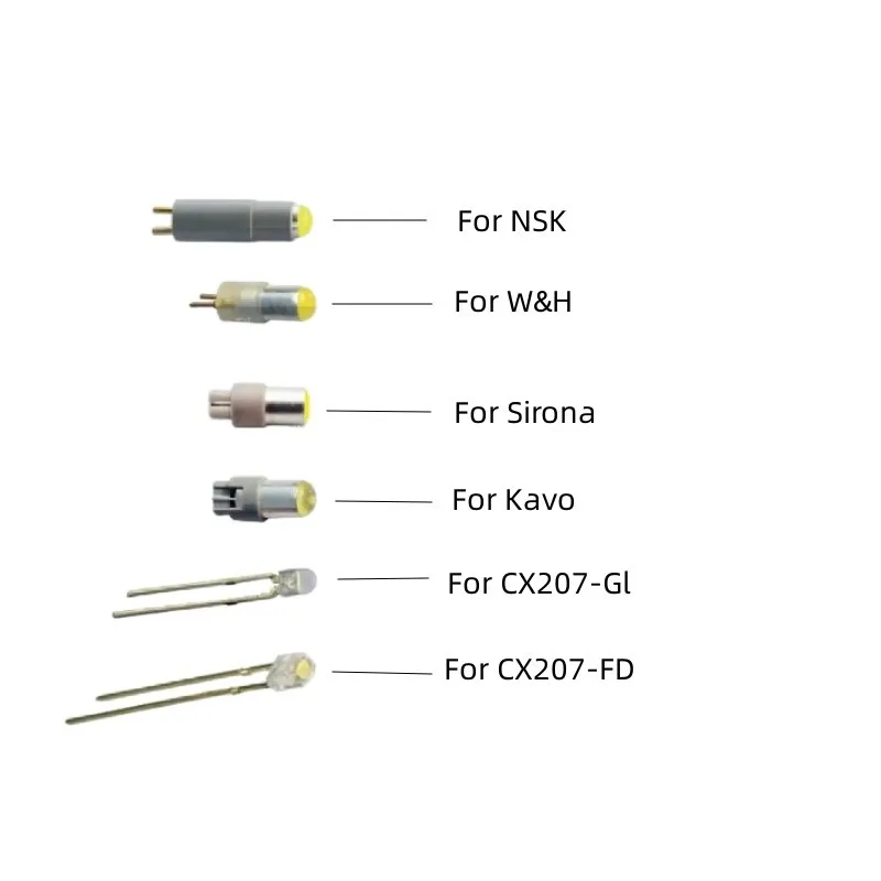 LED bulb with E-generator for kav fiber optic handpiece LED light  bulb compatible with muiltiflex coupling