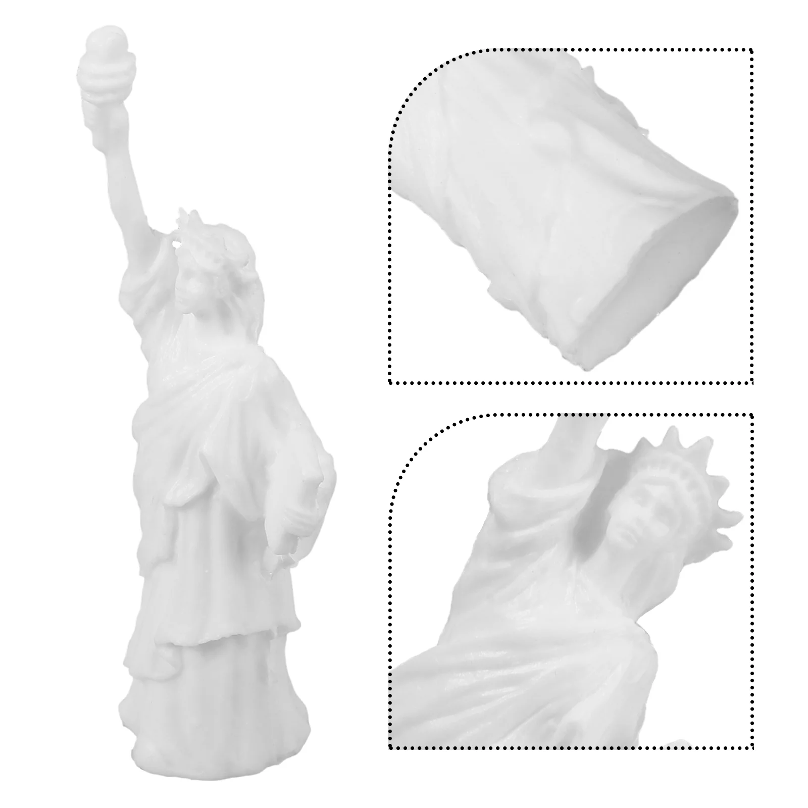 8 Pcs Statue of Liberty Model New York Souvenir Toy Sculpture Headpiece Souvenirs Gifts