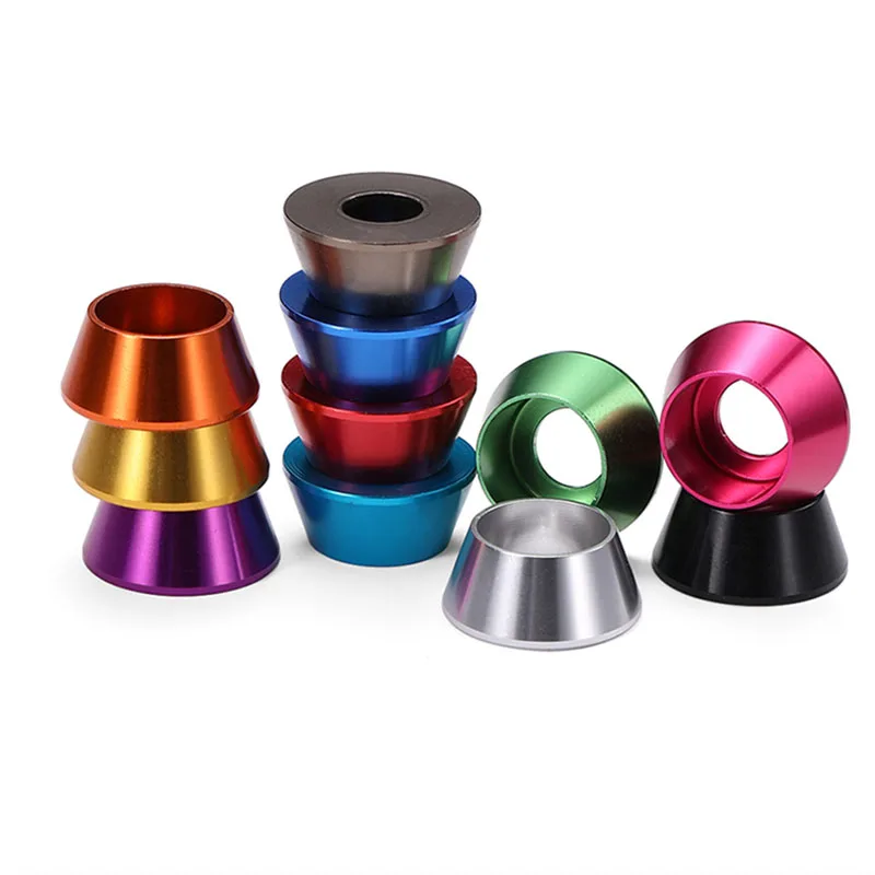 1/2/5/10PCS M2 M2.5 M3 M4 M5 M6 M8 Anodized Color Aluminum Hexagonal Socket Washers Cup Washers