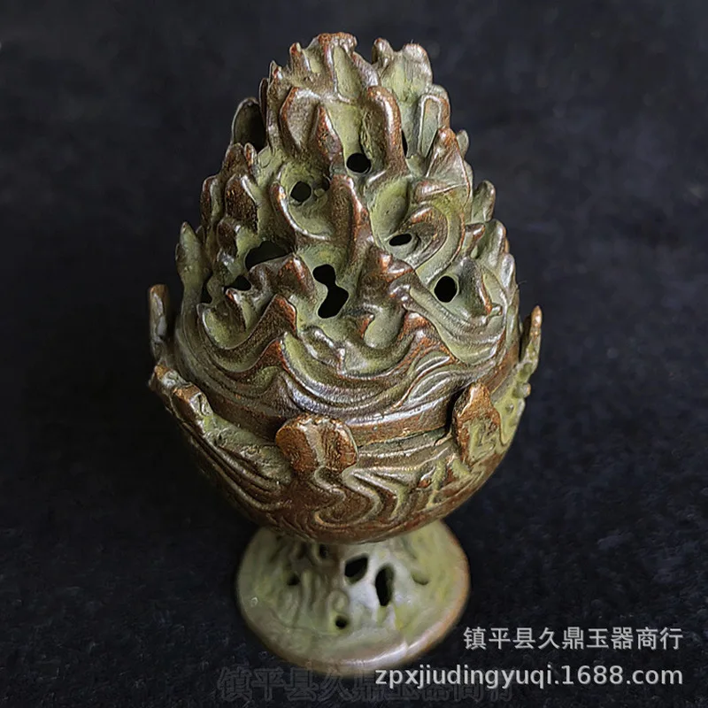 Antique Miscellaneous Items: Flame-Shaped, Home and Office Bronze Ornament