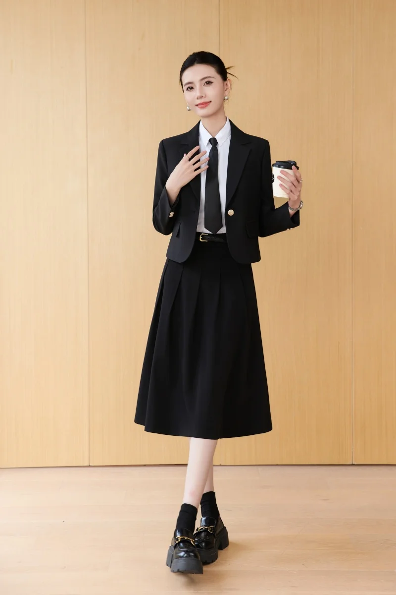 

AIyssa Fashion professional women's two-piece skirt+suit jacket, exquisite and elegant, new for autumn and winter 2025
