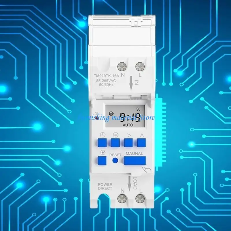 Y5GD Programmable Electronic Timer Switches Sixteen -30amp Digital Timer Control Switches untuk Home & Office Energy Saving