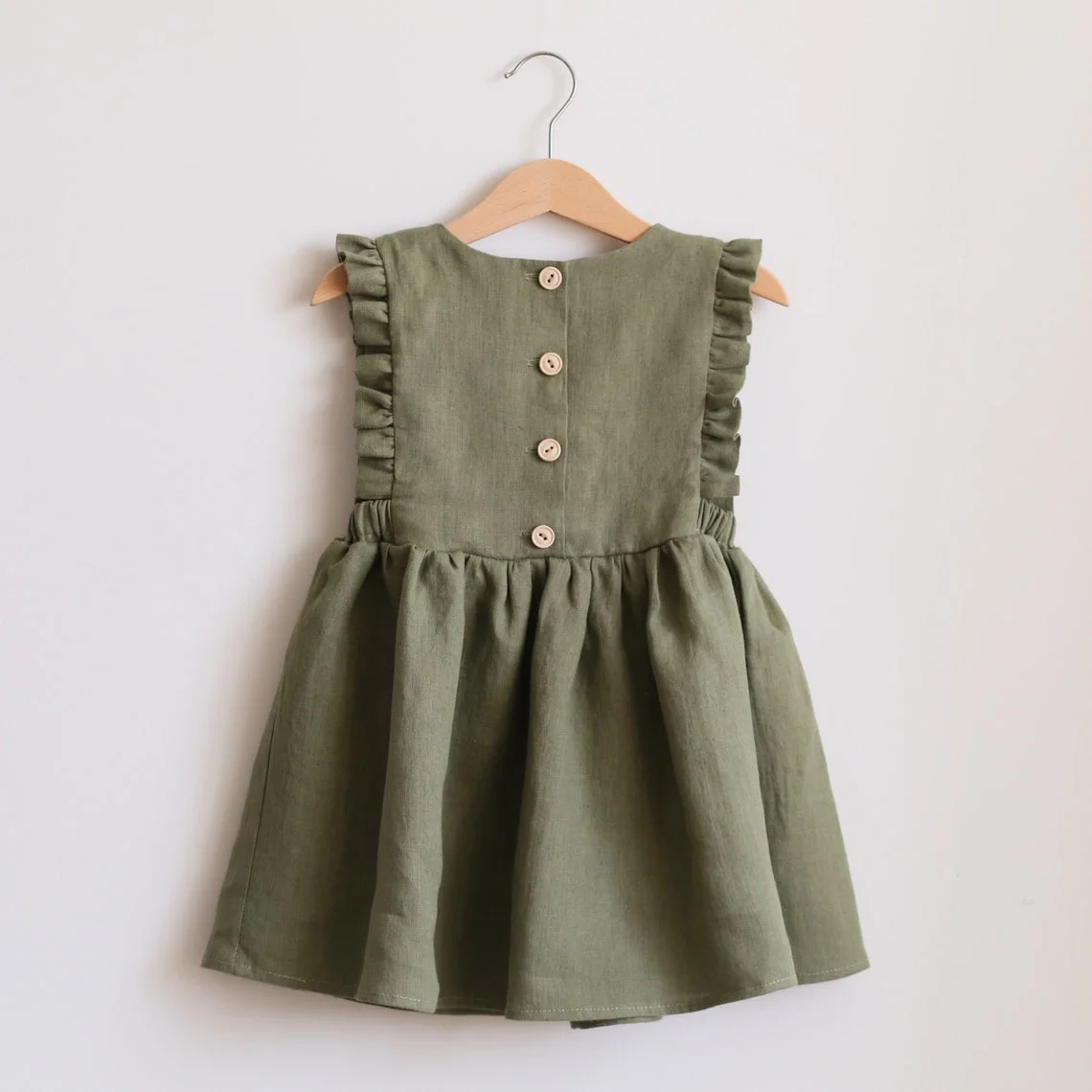 Summer Baby Girl Dresses Cotton Linen Sleeveless Kids Girls Dresses Baby Girl Clothes For Children