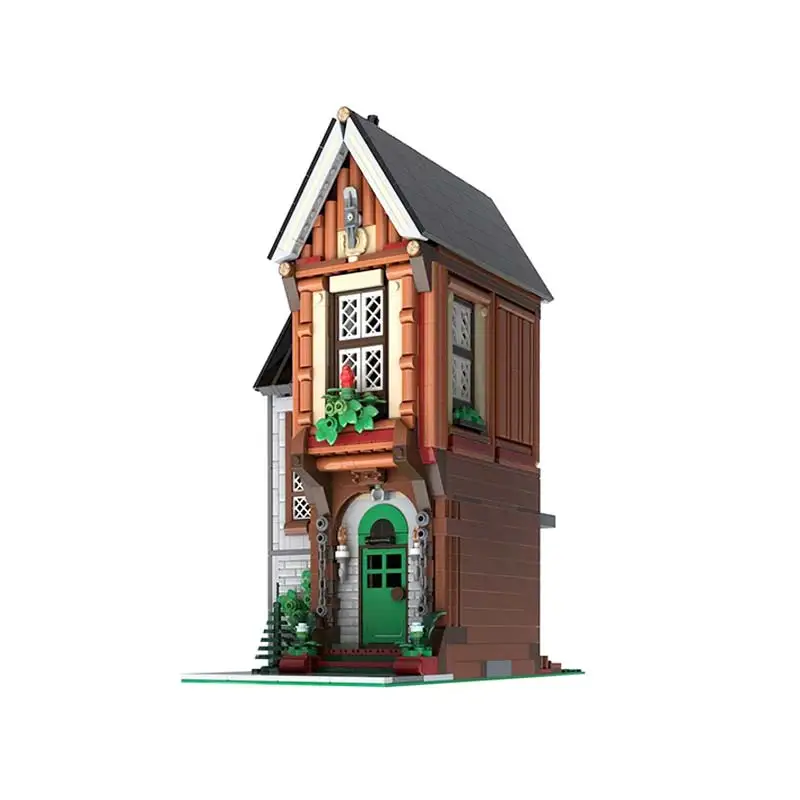 ﻿   MOC Architektur Serie Fee Haus Gebäude modell Bausteine Granulat Ziegel Puzzle Spielzeug kinder Weihnachten Kreative Geschenke