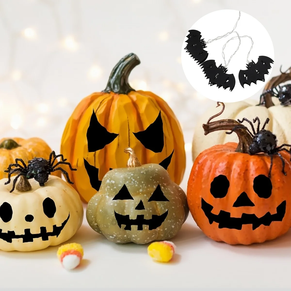 2 متر 10 مصابيح LED للهالوين الخفافيش سلسلة ضوء لا تصميم إبداعي مثالي لتزيين درابزين زوايا نافذة الباب