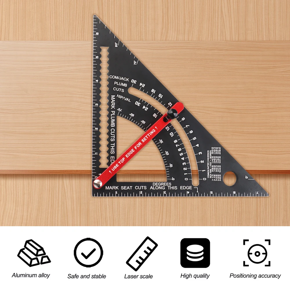 Adjustable Activity Triangle Ruler Combined Tool Angle Finder Miter Saw Saw Protractor Woodworking Measuring Tool Angle Ruler