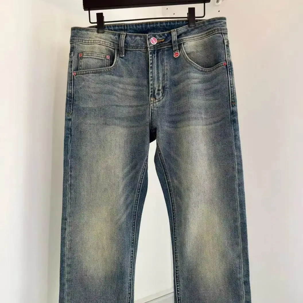 

Kiton старые деньги стиль ретро простые повседневные универсальные узкие джинсы