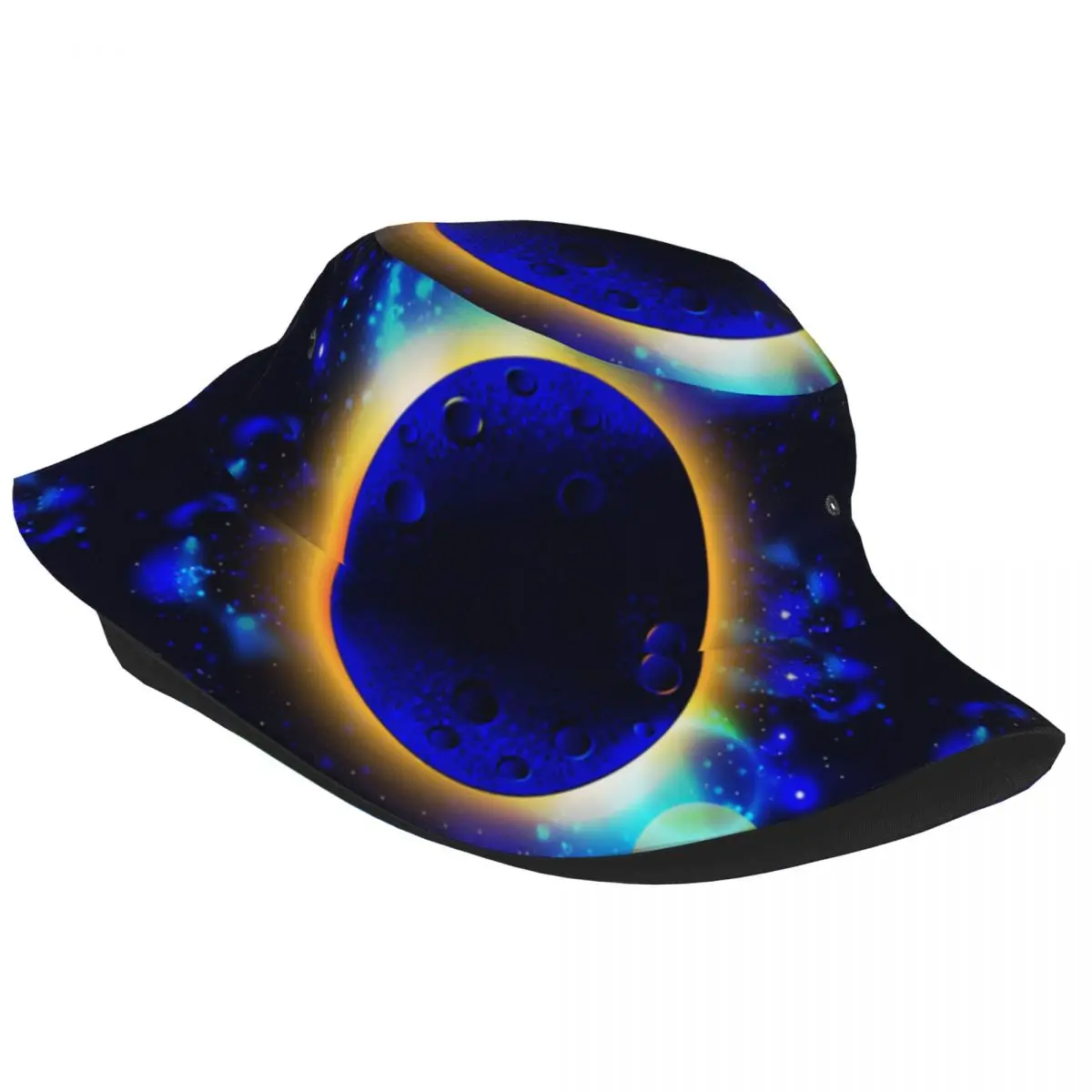 Space Planets Stars Bucket Hat Fisherman Foldable Women Men Sunscreen Shade Cap