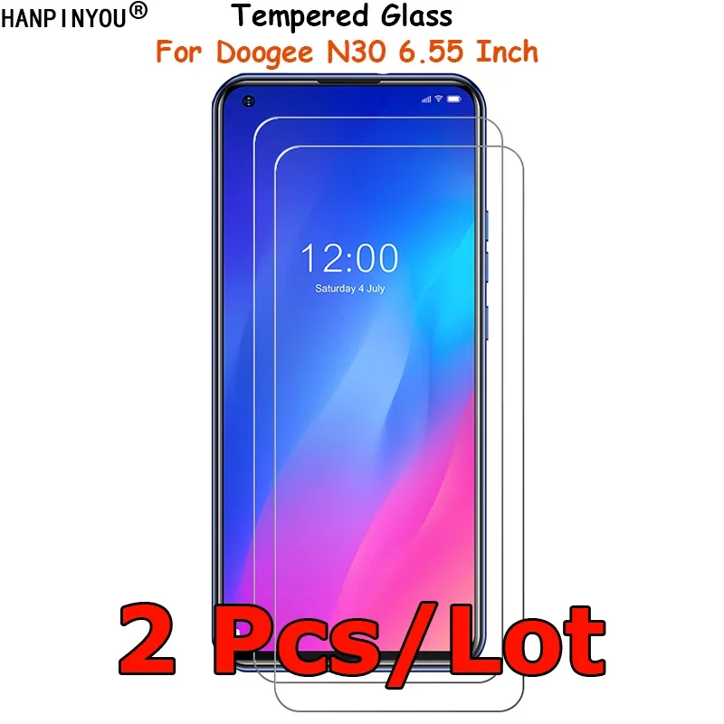 2 Pcs/Lot For Doogee N55 N50 N30 N40 Pro Plus Tempered Glass Screen Protector Explosion-proof Protective Film Toughened Guard