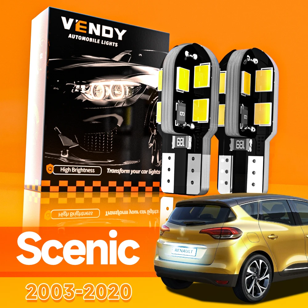 

2 шт. для Renault Scenic 2 3 4 2003-2020 светодиодный светильник номерного знака 2011 2012 2013 2014 2015 2016 2017 2018 2019 аксессуары Canbus