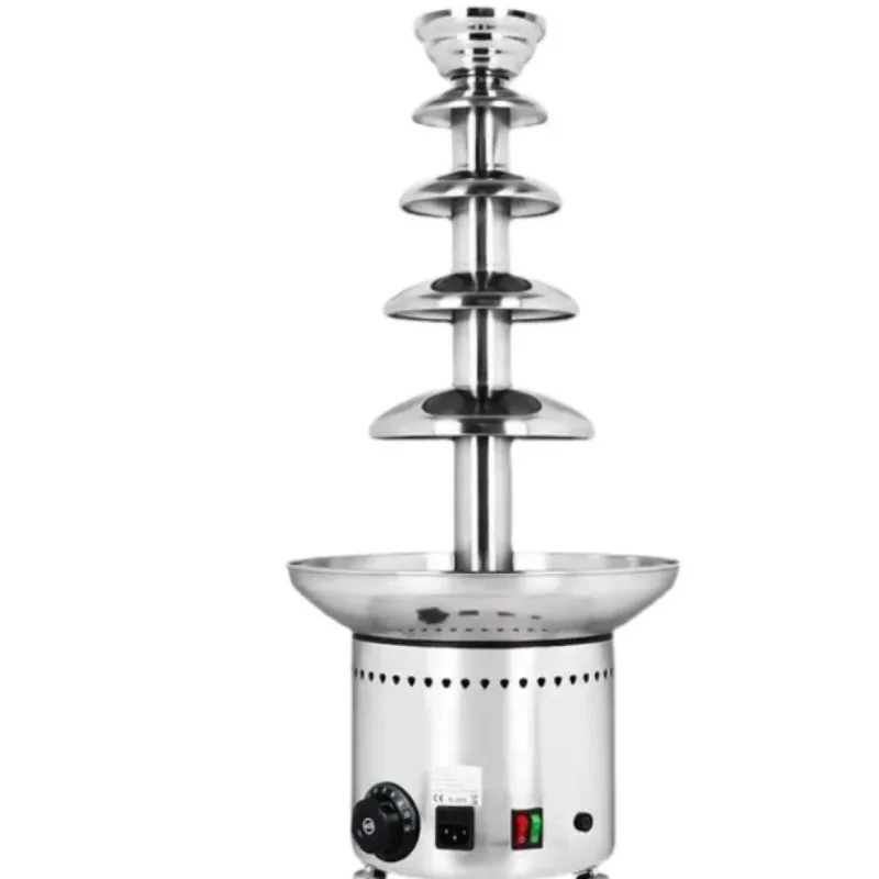 5 Tier Stainless Steel Commercial Chocolate Fountain Machine Chocolate Waterfall for Buffet and Party Dessert