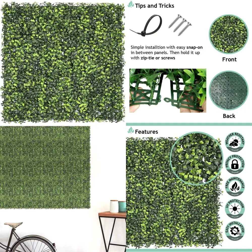 

Искусственные панели из самшита 20x20 для живой изгороди и зеленого фона